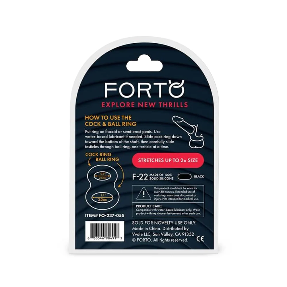 Forto F-22 Cock & Ball Double Ring - Image 6